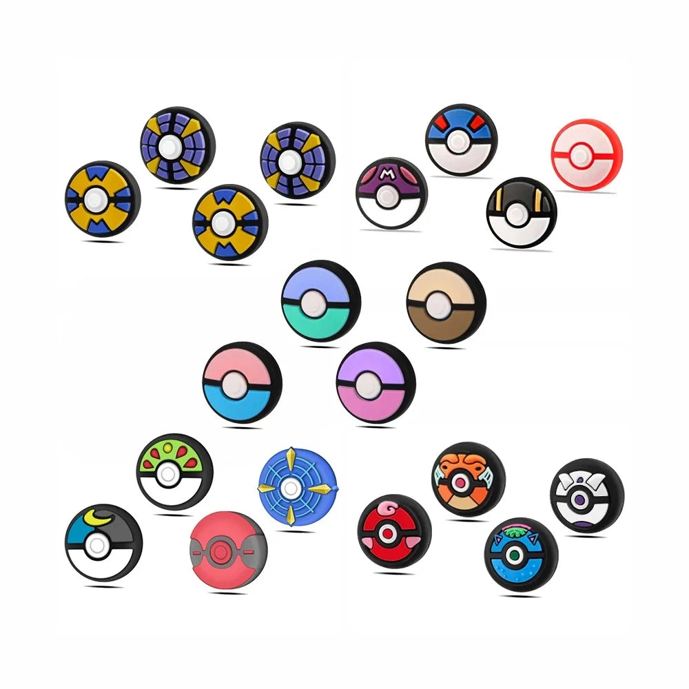 8pcs Cartoon Silicone Analog Thumb Grip Caps