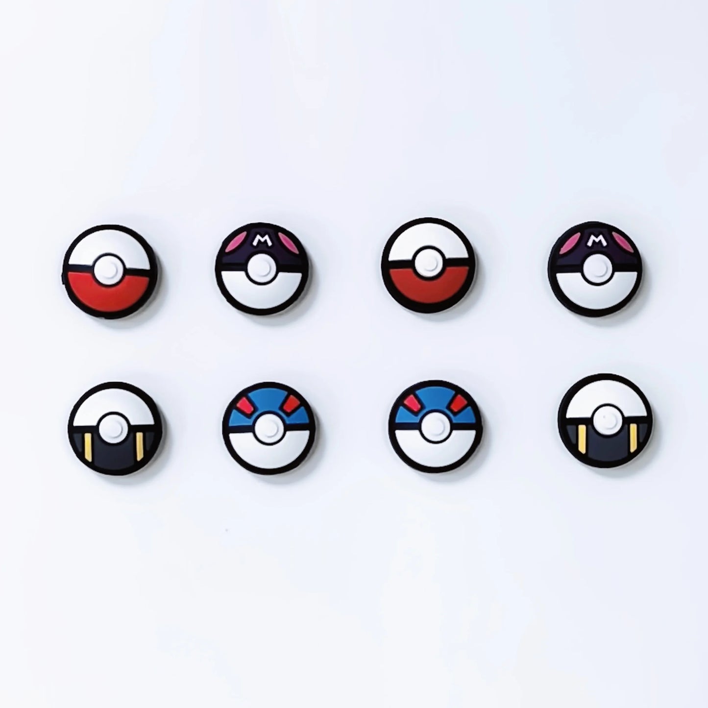 8pcs Cartoon Silicone Analog Thumb Grip Caps