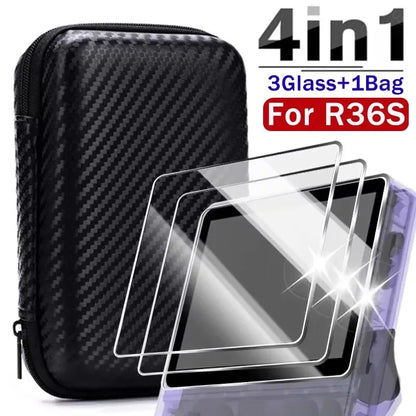 R36S 4 IN 1 Storage Case Game Console Travel Carrying Bag