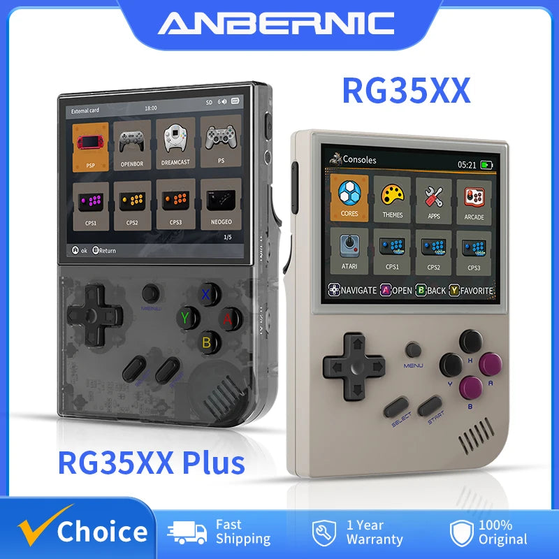 RG35XX Plus Handheld Game Console 3.5″