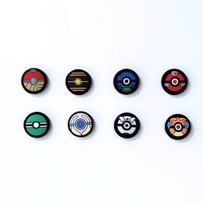 8pcs Cartoon Silicone Analog Thumb Grip Caps